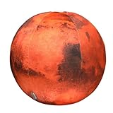 champracer Sonne, Mond, Mars und Erde Plüschkissen,Planet Kuscheltier Sternkissen, Sonne,Mond,Mars und Erde Plüschkissen, Raumdekoration, Geburtstagsgeschenke, Jungen (17 cm,Mars)
