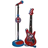 Reig Spider-Man Gitarre und Standmikrofon