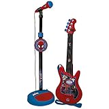 Reig Spider-Man Gitarre und Standmikrofon