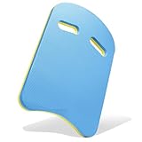 Schwimm-Kickboard für Kinder & Erwachsene – schwimmendes EVA-Schaum-Brett mit Handgriffen, perfekt für Schwimmtraining (Blau, U-förmig)