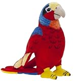 Heunec 285576 - Softissimo Papagei, 20 cm, Rot