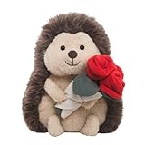champracer Kuscheltier Igel 28cm Plüschigel mit Rose Kuschel Igel Plüschtier Flauschiger Stofftier zum Spielen & Kuscheln Geburtstagsgeschenk für Kinder