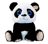 LB PANDA KUSCHELTIER MIT GROSSEN GLITZERAUGEN PLÜSCHTIER SITZEND 30 CM PLUSH