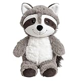 JazRvr Waschbär Kuscheltier, Süßes Plüschtier Für Babys Und Kinder, Flauschiges Kuscheltier Klein, Geburt Oder Taufe, 25 cm