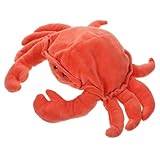 OFFIGAM Spielzeug Krebs Handpuppe Aus Plüsch Für Junge Mädchen Geschichtenerzählpuppe Aus Weichem Pädagogische Tierpuppe Für Kleinkinder Zum Interaktiven Spielen