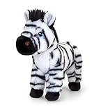 Keel Toys Keeleco SE1037 Plüschtier Zebra, 20 cm, Schwarz, Weiß