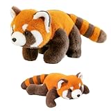 SKIKHN Roter Panda Kuscheltier, 30cm Kuscheltier Waschbär, Kawaii Panda Plüschtier, Flauschiger Stofftier Pandas zum Spielen, Roter Pandas Plüschtier, Geschenke für Kinder Weihnachten Geburtstag