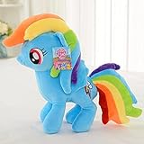 JTWMY 33CM My Little Pony Plüschfigur, Mein Kleines Pony Plüschtier, Kuscheltier Für Kinder, Mädchen Und Jungen, Fans Und Sammler Blue