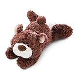NICI Kuscheltier Bär liegend 20 cm – Nachhaltiges Plüschtier für Mädchen, Jungen & Babys – Flauschiges Stofftier zum Spielen, Sammeln & Kuscheln – Gemütliches Schmusetier, Kakaobraun