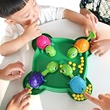 Hungrige Schildkröte Spiel, Familien-Brettspiele für den Spieleabend, Vorschulspiel für Kinder, Hungry Turtle Brettspiel, intensives Spiel der schnellen Reflexe, Schnapp dir das Bean Ball