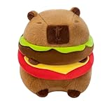 Hamburger Capybara Kuscheltier, 20cm Capybara Kuscheltier, Wasserschwein Kuscheltier, Niedlicher Capybara Burger Kuscheltier, Kuscheltier Capybara, Plushie Stofftier Geschenk Für Kinder Jungen Mädchen