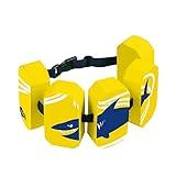 BECO Schwimmgürtel Kinder 3-6 Jahre, einstellbare Schwimmhilfe für Kinder mit 5 Blockelementen & Sicherheitsverschluss, Schwimmtrainer geeignet für 19-30 kg, Farbe: Gelb