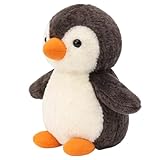 GSOIDJY 23 cm Pinguin Kuscheltier, Grauweißes Penguins Plush, Pinguin Geschenk für Mädchen, Weiches Plüschtier Kuscheliger Pinguin Für Emotionale Unterstützung Dekoration Geschenk