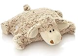 Unbekannt Plüsch Schaf Kissen / Kuschelkissen / Schmusekissen / Stofftier / Kuscheltier / Plüschtier / 35 x 40 cm / braun / Natur / kuschelweich / Lamm / für Babys und für Kinder