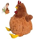 CLIUNT Huhn Plüschtie, Simuliertes Tier Huhn Kuscheltier, Kuscheltier Hahn, Huhn Plüschspie, Perfekte kuschelige Spielgefährten für Kinder Geburtstage und besondere Anlässe
