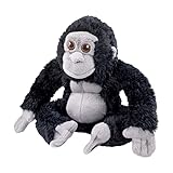 EcoBuddiez - Gorilla von Deluxebase. Mittlere weiche Plüschtiere aus recycelten Plastikflaschen. Umweltfreundliches Kuschelgeschenk für Kinder und niedliches Kuscheltier für Kleinkinder.