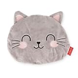 Legami - Mini-Thermkissen mit Leinsamen, warme Kuscheltiere, in Leinsamen, Lavendel-Duft, Polyester und Baumwolle, Entspannungsdonut, Mikrowelle oder Kühlschrank, Kitty-Thema, 18 x 19 x 2,5 cm