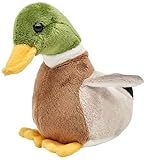 Uni-Toys - Ente (ohne Stimme) - 16 cm (Länge) - Plüsch-Vogel - Plüschtier, Kuscheltier