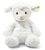 Steiff Soft Cuddly Friends Fuzzy Lamm - 38 cm - Kuscheltier für Kinder - kuschelig & waschbar - weiß (073434)