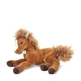 Steiff Kuscheltier Fenny Schlenker-Holsteiner, Süßes Stofftier mit Kunststoffaugen, Kinder, Jungen & Mädchen, Plüschtier 35 cm, Hellbraun, 070082