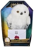 Harry Potter - Interaktive Plüsch-Eule Hedwig mit über 15 Geräuschen und Bewegungen, Spielzeug für Kinder ab 5 Jahren, offiziell lizenzierter Fanartikel, Weiß