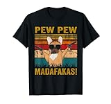 Pew Pew Madafakas Französische Bulldogge Hunde Papa Vintage T-Shirt