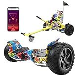 RCB Hoverboards SUV mit Sitz Hoverboards Off-Road, App-fähige Bluetooth Hoverboards, 8,5 '' Hummer + Hoverkart Go Kart für Self Balancing hoverboards, Geschenk für Kinder