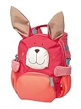 SIGIKID 24921 Kinderrucksack Hase, Kindergarten-Rucksack: robust, leicht, kindgerecht, für Kita, Krippe, Ausflüge, Freizeit, für Kinder von 2 - 5 Jahren, Pink/Hase 26x22x14 cm, 5,2 l