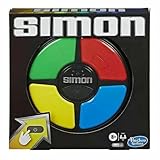 Simon, elektronisches Spiel für Kinder ab 8 Jahren, Spiel mit Lichtern und Geräuschen, klassisches Hasbro Spielprinzip für Konzentration, Reisespielzeug für die ganze Familie für unterwegs