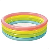 Intex 56441NP - Aufblasbarer Pool Sunset Glow, Vier Ringe, Vinyl, Mehrfarbig, 168x46 cm
