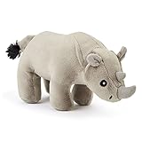 Zappi Co Kinder Kuschelweiches Plüschtier - Perfekte kuschelige Spielgefährten für Kinder Geburtstage und besondere Anlässe(12-15cm) (Nashorn)