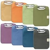 KeaBabies 8-Pack Bio Baby Lätzchen für Jungen, Mädchen – Sabberlätzchen aus Super Saugfähiger Baumwolle für Babys, Zahnende Kleinkinder, Neugeborene, Ultraweich und Maschinenwaschbar (Cruise)