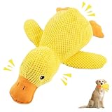 Anti Stress Ente für Hunde,Hundespielzeug,Antistressente für Hunde,Kuscheltier Hund,Quietschspielzeug Unzerstörbar,Beruhigende Spielzeugente,Welpen Kreatives Plüsch Weiches Kissen für Kleine,Mittlere