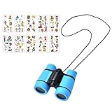 Fernglas Kinder, Fernglas für Kinder, Kinderfernglas, Binoculars for Kids Mit 10 Stück Aufkleber, Outdoor-Spielzeug für Sport und Spielen Im Freien, Exploration Spielzeug für Junge und Mädchen