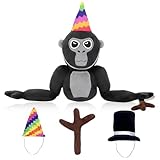 HOVCEH Gorilla Tag Plush, Soft Gorilla Kuscheltier für Spiel Fans Geschenk, Niedliche Gorilla Tag Affenplüsch für Kinder Erwachsene zum Spielen, Sammeln & Kuscheln (Schwarz)