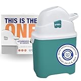 DIAPER CHAMP ONE Windeleimer - geruchsdicht - OHNE Nachfüllkassetten - funktioniert mit normalen herkömmlichen Tüten, Müllbeutel - für ca. 30 Windeln - petrol, weiß