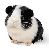 SHINELINE Schwarz Süß Meerschweinchen Kuscheltier,Realistische Meerschweinchen Stofftier,Weich Meerschwein Kuscheltier,für Einschulung Geschenk Geburtstagsgeschenk