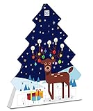 Ritter Sport Schokowürfel Adventskalender, 208 g, Weihnachtskalender mit 26 leckeren minis, Schokoladen in unterschiedlichen Sorten, versüßt das Warten auf Weihnachten