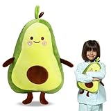 Avocado Plüschtier, 35 cm Avocado Kuscheltier Kissen, Avocado Plüsch Kissen Klein, Avocado Plüsch Spielzeug, Avocado Plushies Geschenk Kinder, Avocado Kissen Weich für Sofa, Auto, Dekoration