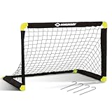 Schildkröt Folding Soccer Goal, faltbares Fußballtor mit innovativer Falttechnik, aus Kunststoff, 90 x 60 x 60cm, freistehend für In- und Outdoor, inklusive 4 Erdhaken, 970987