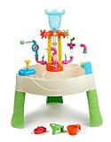 Little Tikes Fountain Factory Wassertisch, Garten-Spielzeug, Sicherer und Tragbarer Kindertisch, Sensorik-Spielzeug für Draußen; Fördert Fantasievolles Spielen, Ab 24 Monaten
