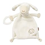 Fehn 154436 Schmusetuch Schaf – Schnuffeltuch mit Softbeißer – Zum Kuscheln für Babys und Kleinkinder ab 0+ Monaten – Maße: 25 cm