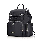 Hafmall Rucksack Wickeltasche Wasserdichte Stilvolle Baby Wickelrucksack für Reise mit Isolierten Taschen