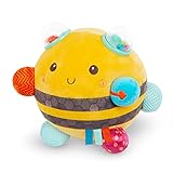 B. Toys Baby Spielzeug Kuscheltier Biene, Sensorik Spielzeug interaktiv mit Geräuschen, Babyspielzeug Plüschtier für Mädchen und Jungen ab 0 Monaten