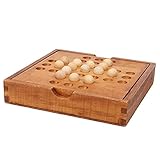 SUNGOOYUE Puzzle-Schachspielzeug, Lernspiel aus Holz für Alle Altersgruppen, 33 Perlen mit Aufbewahrungsbox für Familienspaß