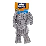 Vitakraft Safari Elefant, Spielzeug für Hunde, Hundespielzeug Kuscheltier, mit Quietscher, aus Cord (1 Stück)