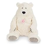 Teddy Hermann Herzekind 93877 Polarbär Jones 50 cm, Kuscheltier, Plüschtier