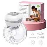 Elektrische Milchpumpe - 201g BPA-frei Milchpumpe Elektrisch Tragbar für Reisen, 3 Modi und12 Stufen, SPA-artiges Pumpen für stillende Mütter, Grau, 1 Stück