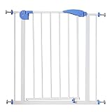 Toboli verstellbares Treppenschutzgitter 75-82 cm, Türschutzgitter ohne Bohren, Treppengitter für Kinder und Tiere