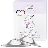 Livella | Silberhütchen aus 999er Silber | Made in Germany | Hilfe bei beanspruchten Brustwarzen | Unterstützt feuchte Regeneration beim Stillen | Wochenbett Stillhütchen (2 Stück) für Brustschutz